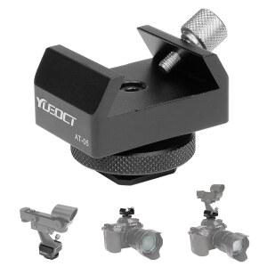 YUEOCT 금속 망원경 파인더스코프 마운트 어댑터 미러리스 핫슈 구멍 파인더 0.6CM(1 콜드슈 DSLR 스카이 스코프 /4인치) 핫 스레드 비디오 사진 카메라 플래시 콜드 브래킷 슈 도브테일 천체 베이스