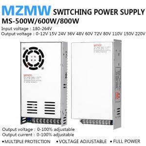 500W 600W 800W 스위칭 전원 공급 장치 MS 0-12V 24V 36V 48V 60V 72V 80V 110V 150V 220V AC/DC 전압 조정