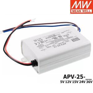 MEAN WELL APV-25 시리즈 17.5W~25W 정전압 전원 공급 장치 LED 드라이버