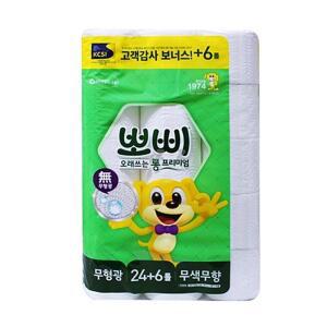 무색무향 도톰 2겹 화장지 프리미엄 30롤