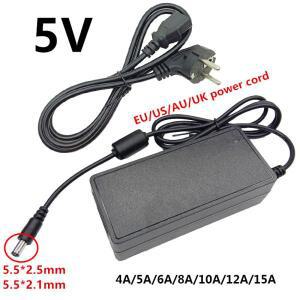 전원 공급 장치 어댑터 소켓 변압기, 5 V, 4A, 5A, 6A, 8A, 10A, 12A, AC DC Convet 220V, 230V-5 V 컨버터