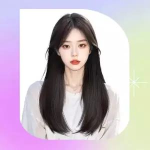 여성 캔디아 볼륨업 정수리 똑딱이가발 인모 2컬러 여성가발