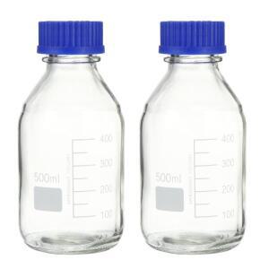 실험실 의학 샘플 씰링 병 화학 유리 알약에 대 한 2 Pcs 시약 액체