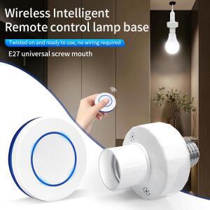 스마트 라이트 스위치 Led 전구 소켓 홀더 RF 433mHz 원격 제어 E27 E26 램프베이스 무선 미니 AC 85-265V