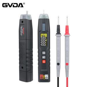 GVDA 펜 유형 디지털 멀티미터 True RMS 스마트 AC DC 전압 저항 커패시턴스 주파수 테스터 4000 카운트 멀