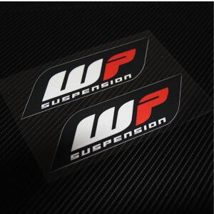 WP 서스펜션 용 엠블럼 스티커 데칼 바이크 오토바이, 2 피스