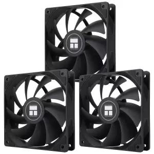 써멀라이트 TL-C12C X3 CPU 팬 120mm 케이스 쿨러 S-FDB 베어링이 포함된 4핀 PWM 사일런트 컴퓨터 최대