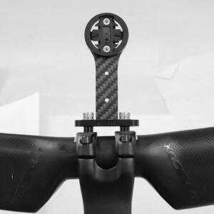 카본 파이버 자전거 컴퓨터 마운트 아웃프론트 연장 홀더 (가민, 와후, 브라이튼 호환) MTB 로드 스템 (고