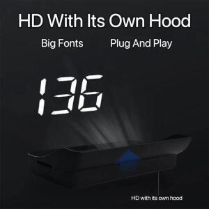 M2 헤드 업 디스플레이 자동차 범용 속도계 KMH/MPH HUD USB 케이블 플러그 앤 플레이 GPS 및 Beidou 듀얼