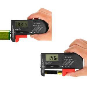 범용 디지털 LCD 배터리 검사기, 단추 셀 전압 AA C D, 9V, 1.5V, BT-168D