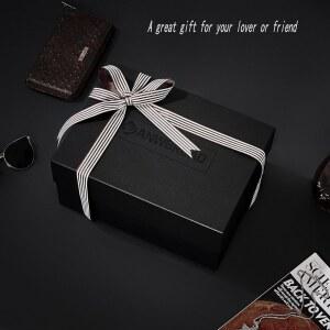 대형 유리 뚜껑이 있는 남성용 ANWBORD 박스 가능한 잠금 시계 디스플레이 우아한 여성용 케이스 슬롯 2단 20 홀더 나무 UJWB002Y 정리함