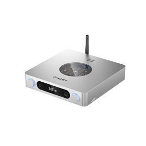 FiO K13 R2R 데스크톱 DAC 및 헤드폰 앰프, 고충실도 24비트 R2R DAC, 강력한 2400mW 출력, LDAC 블루투스 스트리밍, 듀얼 전원 공급 장치, 10밴드 PEQ, 밸런스 XLR 및 RCA 오디오 출력(실버)