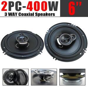 6인치 자동차 스피커 400W 3 방향 차량 도어 오디오 음악 스테레오 서브 우퍼 전체 범위 주파수 범용