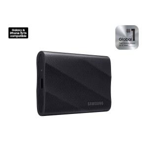 삼성 T9 포터블 SSD 1TB, USB MU-PG1T0B 드라이브, 최대 2X2 3.2세대 속도 읽기 외장 2,000MB/S 스테이트 학생 /AM, 및 SEQ. 게임, 전문가, 블랙 솔리드