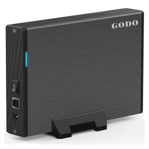 GOODO USB 3.0~3.5인치 하드 드라이브 인클로저, 3.5인치 SATA HDD SSD용 스탠드가 있는 수직 외장 하드 드라이브 도킹, UASP, 전원 어댑터가 있는 알루미늄 합금 드라이브 케이스 최대 18TB 지원