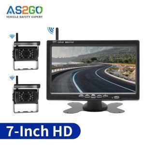 7인치 무선 HD 차량용  트럭 버스 RV 트레일러 굴삭기용 야간 투시 후방 카메라 포함 12V-24V 시스템