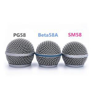 Shure SM58 BETA58A 핸드 마이크 그릴 메쉬 용 교체 스틸 볼 커버