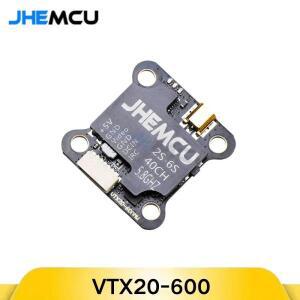 JHEMCU VTX20-600 5.8G 40CH FPV 송신기, PitMode 25-600mW 조절 가능 7-26V RC 레이싱 드론용, 스마트 오