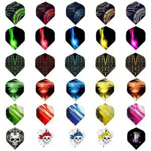 WLHGH 다트 비행, 6가지 스타일, 30세트, 위한 표준 액세서리, 게임을 다트용 90피스) 90피스, 완벽한 소프트/스틸 장비(6가지 PET