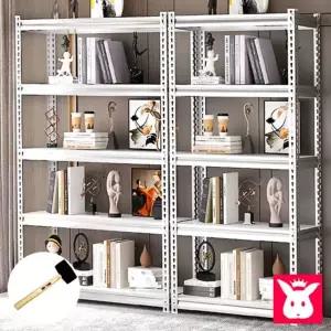 1000X400X2100기둥 토토홈랙S 3단4단5단 제품진열대 랙 설치 렉 세탁기 앵글 베란다팬트리
