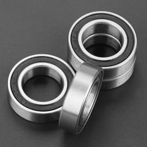 고무 밀폐 깊은 홈 볼 베어링, 15x26x7mm, 방사형 볼 링, 자전거 하단 허브 베어링, 15267-2RS, 10 개