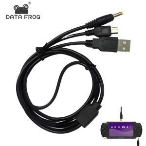 DATA FROG 2 in 1 USB 충전기 PSP 1000 게임 콘솔 교체 데이터 케이블 + 코드 액세서리