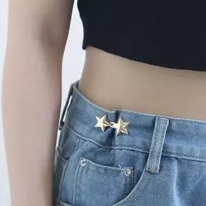 바지 허리 조절 클립 별모양 단추 클립형 밴드 허리조절단추 허리조절벨트