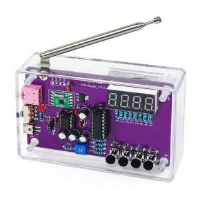 DIY FM 라디오 전자 키트   주파수 87-108MHz 디지털 디스플레이 납땜 프로젝트 연습 RDA5807S