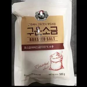 구운소금 (백설 500g)X20 식당용 짠염 대포장할인 한식집 쌈밥집 업소용