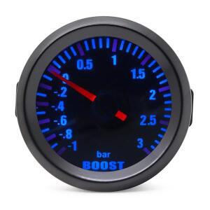 2 52MM 범용 터보 부스트 자동차 게이지 3.0 바 미터 파란색 LED