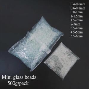 500 그램/가방 실험실 유리 실리카 Microbeads 스플래시 미니 비즈 잉크 그라인딩 스프레이 펌프 난방