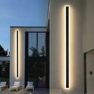 LED 라인등 벽등 검정 외부 방수 센서등 라인 인테리어 실내