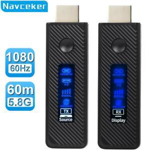 60m 무선   송기  HDMI 익스텐더 디스플레이 어댑터 케이블 카메라 PC-TV 용 화면 미러링