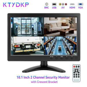 KTYDKP 휴대용 10.1인치 LCD LED 모니터 2채널 비디오 입력 AV/VGA/LEDMI/BNC 회전식 스테이션방향 이미지