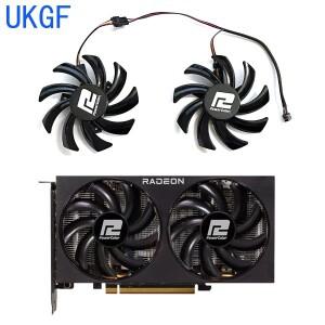 파워컬러 RX 5700 XT 6500XT 6600 파이터용 GPU 선풍기 85mm 4 핀 T129215SU RX5700