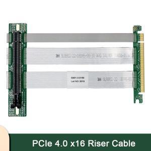 고속 PCIe 라이저 케이블 4.0 X16 수직 그래픽 카드 설치용 유연한 90도 GUP 기