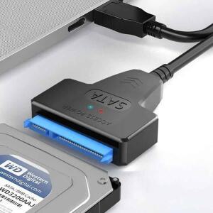 SATA to USB3.0/Type C 케이블 최대 6Gbps 2.5인치 외장 HDD SSD 하드 드라이브 3 22핀 어댑터 USB III