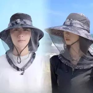 벌망모자 해충 방지 낚시모자 벌초 양봉용 햇빛가리개 양봉모자 벌모자
