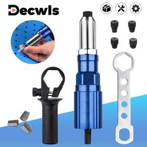 리벳 팅 기계, 전기 건 어댑터, 가정용 2.4mm-3.2mm-4.0mm-4.8mm 도구, 핸들 포함, 무선 다기능 드릴에 적