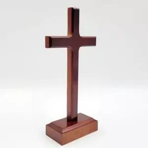 탁상용나무십자가 나무 십자가 원목 인테리어 선물용 사무실 탁상용 소형