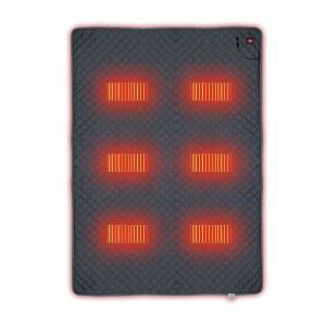 휴대용 대형 전기 난방 패드 온열 수면 패드 야외 캠핑 침낭 패드 USB/Type-C 전원 3단계 난방 패드로 추운 날씨 캠핑 배낭여행이나 하이킹을 위한 59 x 71인치