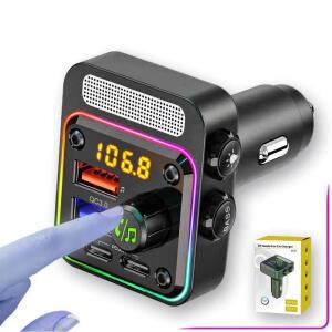 HM13X 차량용 블루투스 MP3 플레이어 듀얼 PD 36W 고속 충전 무손실 HIFI 음악 FM 트랜스미터 시거잭 어댑