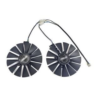 95MM T 129215 SM RX 580 GPU 팬 ASUS DUAL ROG STRIX RX570 GTX 1050 비디오 카드 냉각 팬용