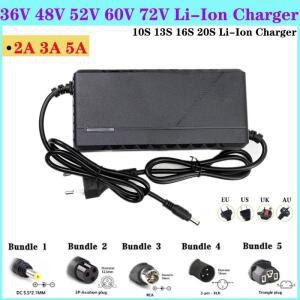13S 14S 16S 20S 리튬 이온 배터리 팩용 42V 48V 52V 60V 72V 2A 3A 5A 충전기 지능형 고속 EU/US/UK/AU