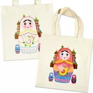 면 천 에코백 가방 체험용 미술 만들기 드로잉 핸드메이드 천에코백 면에코백