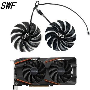 88MM T 129215 SU PLD09210S12HH Gigabyte GTX 1050 960 RX 470 480 570 580 그래픽 카드 쿨러 팬용 4핀 냉