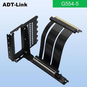 ADT-Link PCIe 5.0 X16 X8 그래픽 카드 연장 케이블 Express 90도 각도 라이저  지원