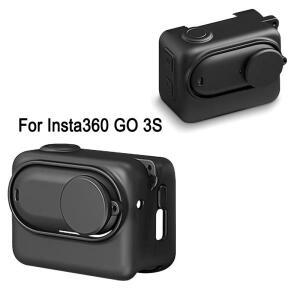 Insta360 호환용 호환용 GO 3S 카메라 충전 박스용 PULUZ GO3S 실리콘 커버 렌즈 캡 및 스트랩이 있는 보호