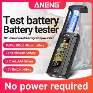 디지털 배터리 테스터 감지기 다기능  측정 AA/AAA/C/D/9V/1.5V 버튼 셀 ANENG BT169