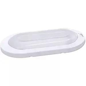 Facon 12V LED 밝은 RV 팬케이크 라이트 표면 마운트 DDS01-008 스위치 포함 12볼트 실내 조명 모터홈